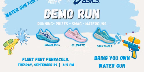ASICS DEMO RUN AND WATER GUN FUN RUN