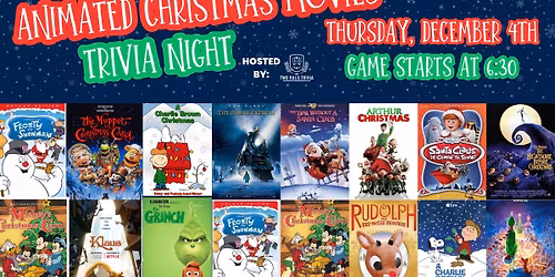 Animated Christmas Movies Trivia Night!