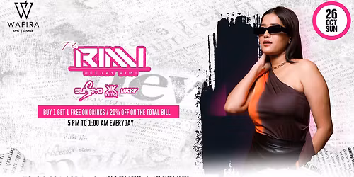 WAFIRA SUNDAY Ft. DJ RIMI | 26 OCT