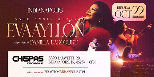 Eva Ayll\u00f3n \u2013 55\u00b0 Aniversario en Indianapolis con Daniela Darcourt