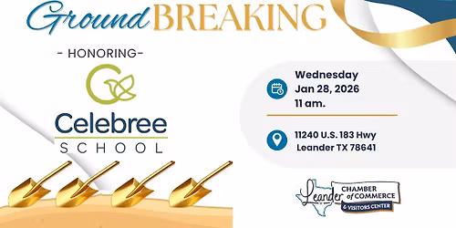 Groundbreaking Ceremony for Celebree School Leander- Bryson