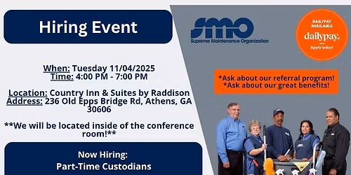 SMO Hiring Event - Athens