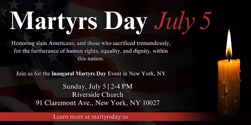 Inaugural Martyrs Day National Event - New York, NY