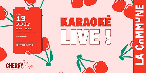 KARAOKE LIVE CHERRY CHAP\ud83c\udfa4 