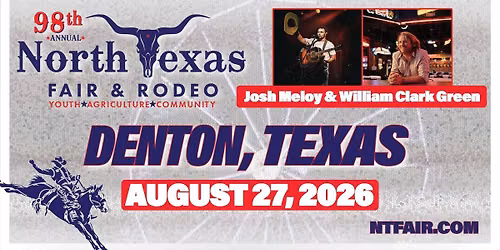 North Texas Fair & Rodeo- Revolver Stage- Aubrey Lynn, Jerrod Medulla, & Big Joe Walker!