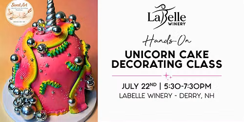 Hands-On Unicorn Cake Decorating Class at LaBelle Winery Derry