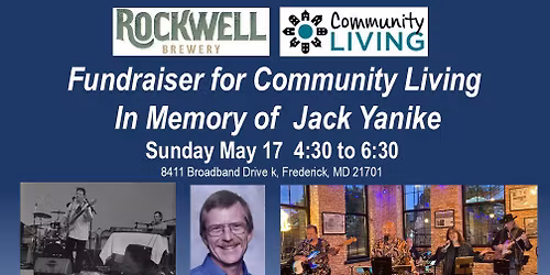 Fundraiser for Community Living Inc at Rockwell Brewery In  Memory of Jack Yanike