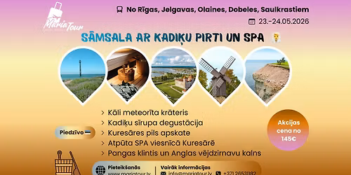 Ekskursija | S\u0100MSALA AR KADI\u0136U PIRTI UN SPA