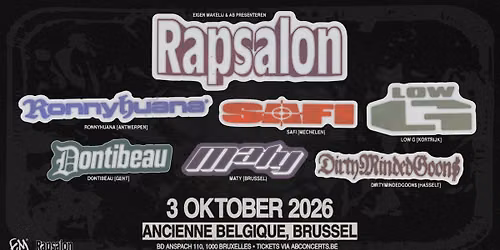 Rapsalon x Eigen Makelij | Ancienne Belgique