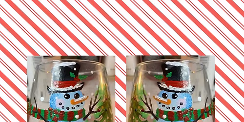 Snowman Wine Glass Paint Night and Dinner at Mangia Brick Oven Pizza and Grill