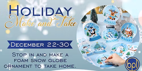 Make & Take - Foam Christmas Ornaments!