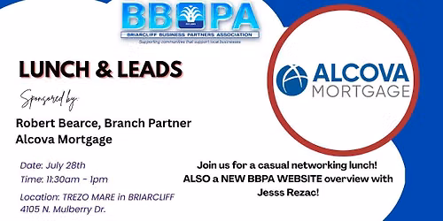 JULY's BBPA "Lunch and Leads" Sponsored by Alcova Mortgage