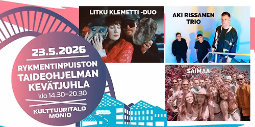 Rykmentinpuiston taideohjelman kev\u00e4tjuhla 23.5.2026