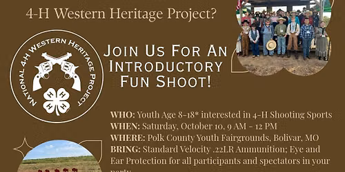 4-H Western Heritage Introductory Fun Shoot 