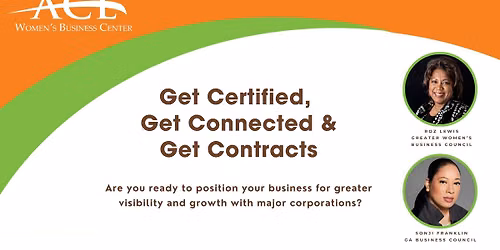 Get Certified | Get Connected | Get Contracts 
