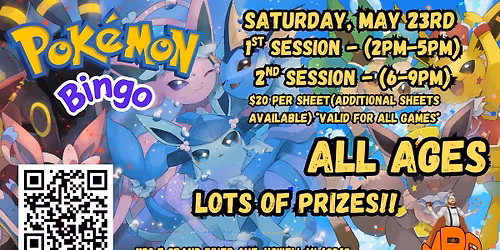 MAY 23rd MBG Pokemon Bingo!!