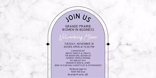 Grande Prairie Women in Business Networking Mixer 