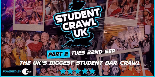 STUDENT CRAWL 2026 - PART 2\ufe0f\u20e3 \ud83c\udf7b\ud83d\udc55 - THE UK'S BIGGEST BAR CRAWL - FREE BAR CRAWL T SHIRT INCLUDED - LIVERPOOL\u2019S BEST BARS CLUBS \ud83c\udf89\ud83d\udd25