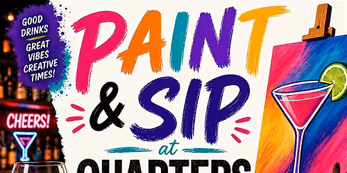 Paint & Sip at QUARTERS BAR