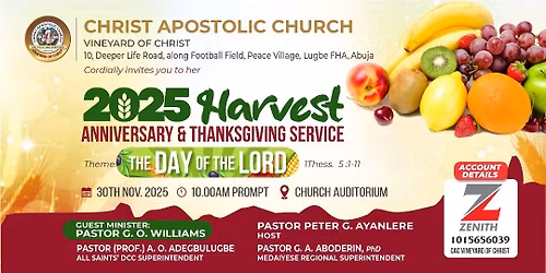 Harvest @ CAC VOC, Lugbe