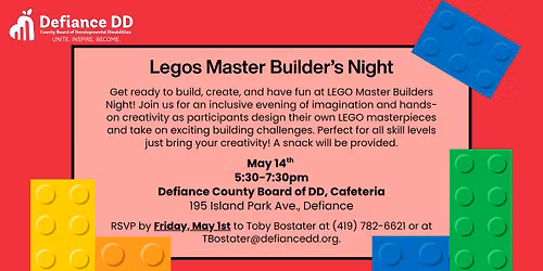 Legos Master Builder's Night