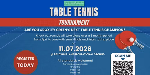 Croxley Green Table Tennis Competition