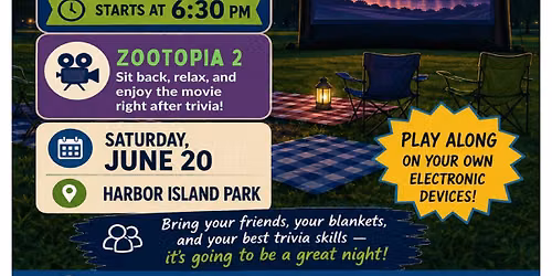 Trivia Night & Movie Night at Harbor Island Park