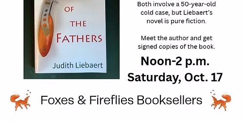 Author signing with Judith Liebaert