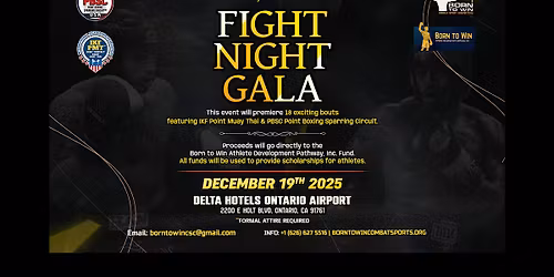 BORN TO WIN - FIGHT NIGHT GALA \/ DELTA HOTELS AIRPORT