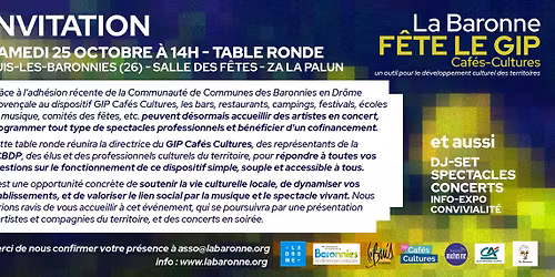 La Baronne fête le GIP CAFES CULTURES