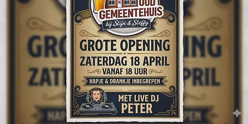 Openingsfuif Caf\u00e9 Oud Gemeentehuis