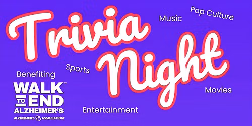 Trivia Night Fundraiser for Alzheimer's Association- Team Candy's Crew