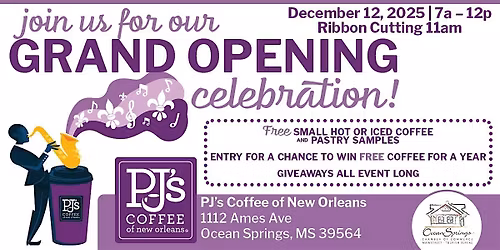 PJ's Coffee Gulf Coast Grand Opening Celebration