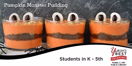 Pumpkin Monster Pudding (K-5th) Repeat session