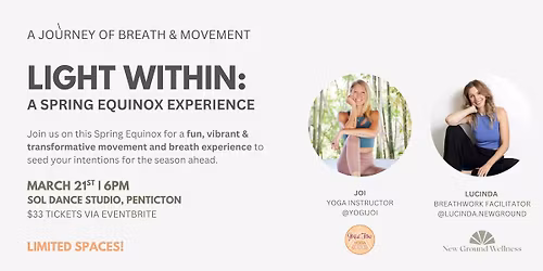 LIGHT WITHIN: Breathwork Yoga Movement