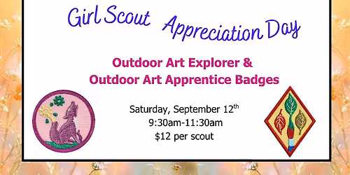 Girl Scout Outdoor Art Explorer & Outdoor Art Apprentice Badges