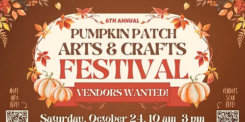 6th Annual Pumpkin Patch Arts & Crafts Festival