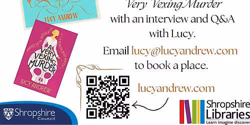Lucy Andrew, A Very Vexing M**der Book Launch at Shrewsbury Library