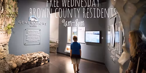 Explorer Wednesday: Free Wednesday for Brown County Residents