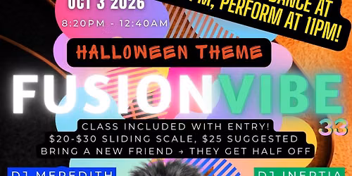 FusionVibe 33: October 3rd 2026
