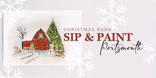 Christmas Barn Watercolor Sip and Paint | Portsmouth Holiday Inn 