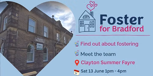 Fostering info stall at Clayton Summer Fayre