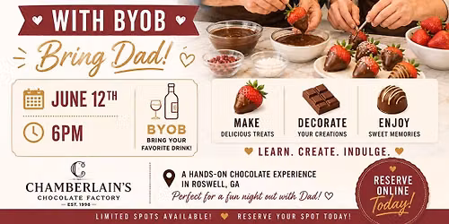 Adult chocolate making BYOB Bring Dad! 