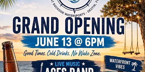 Grand Opening-The No Wake Zone Bar at Dockside