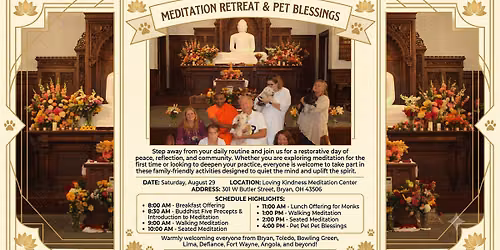 A Restorative Meditation Retreat & Pet Blessing