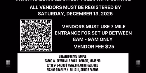 Calling All Vendors - Entrepreneurs Ministry GGT - PART 3