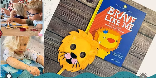 TODDLER TIME | FERNANDINA BEACH | BRAVE LIKE ME STORY & LION CRAFT AT PAISLEY GRACE MAKERY