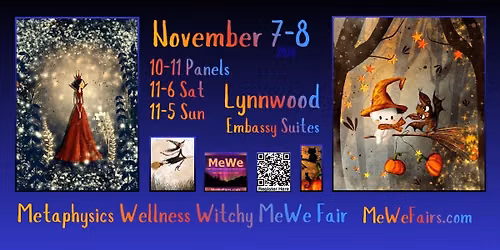 Metaphysics Wellness Witchy MeWe Fair in Lynnwood with 50 Booths | 20 Talks
