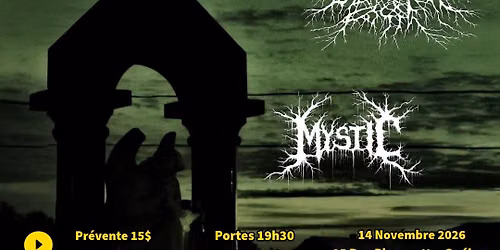Les soir\u00e9es SF pr\u00e9sentent; Saule Noir avec Black Market Fossil et Mystic