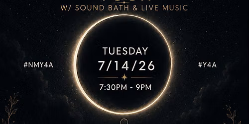 July New Moon Yoga with Live Music and Sound Bath at The Orange Show